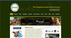 Desktop Screenshot of paws.org.ph